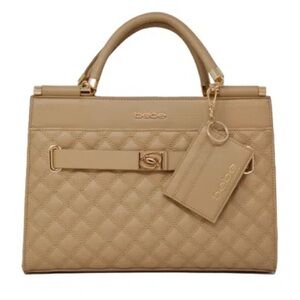Bebe alex quilted satchel bag with card holder